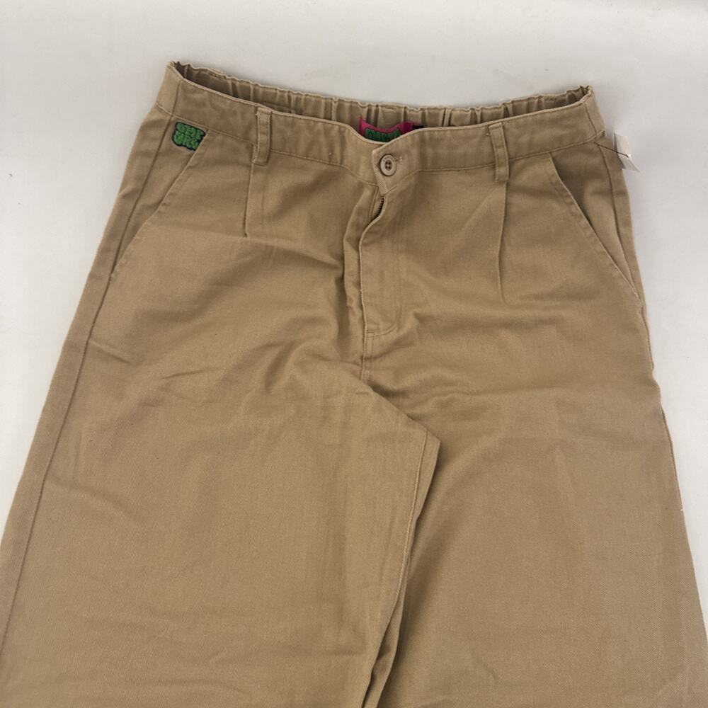 Empyre Tori SK8 Twill Pleated Trouser Incense NWT Skater Large Loose Relax Fit - Picture 3 of 13